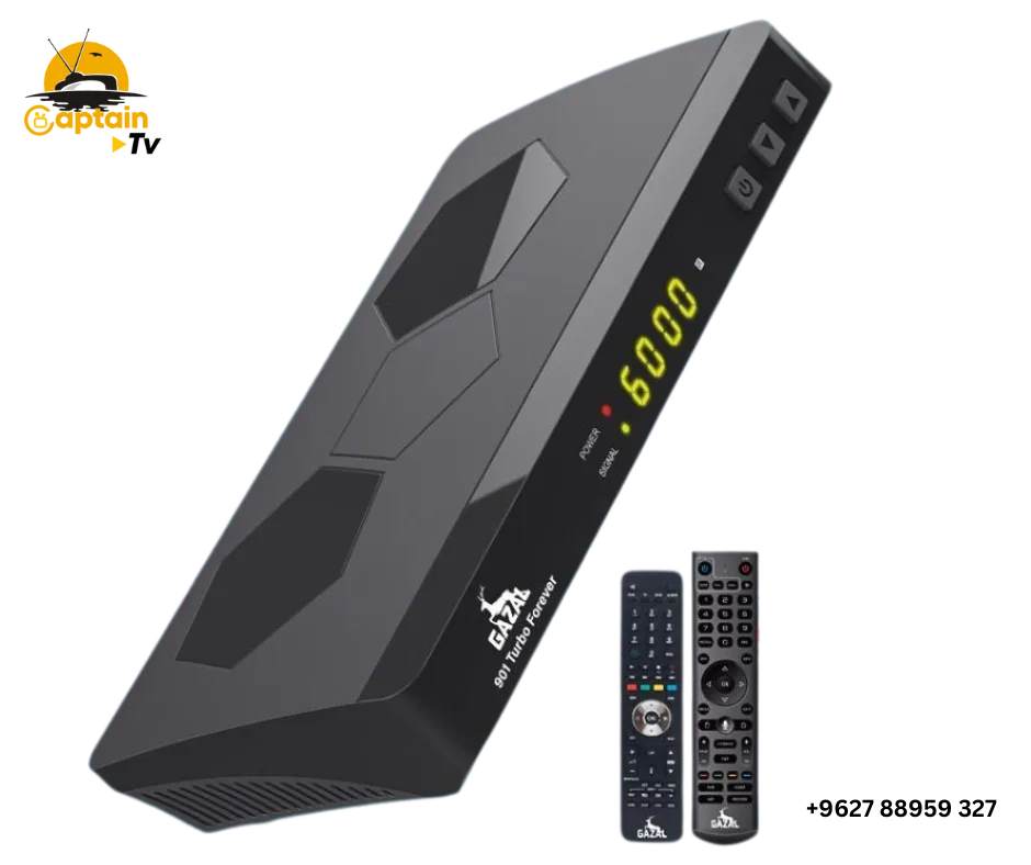 رسيفر غزال Turbo Forever – أداء سريع، 5G، اشتراكات 10 سنوات و12 شهر